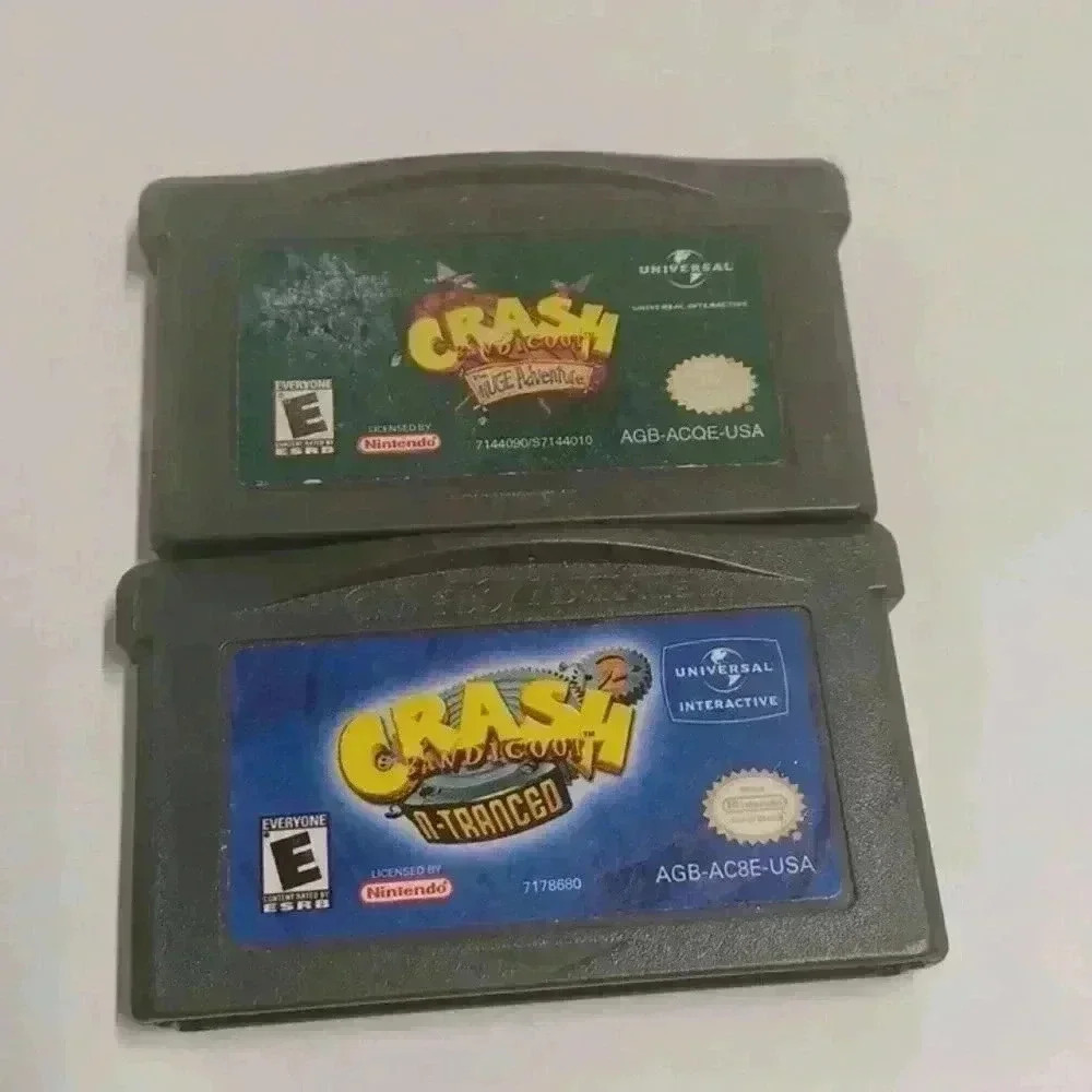 Crash Bandicoot Nintendo Game Boy Advance  GBA Bundle